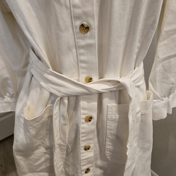 Who What Wear Puff Sleeve Cotton Denim Dress Size XXL - Picture 3 of 10